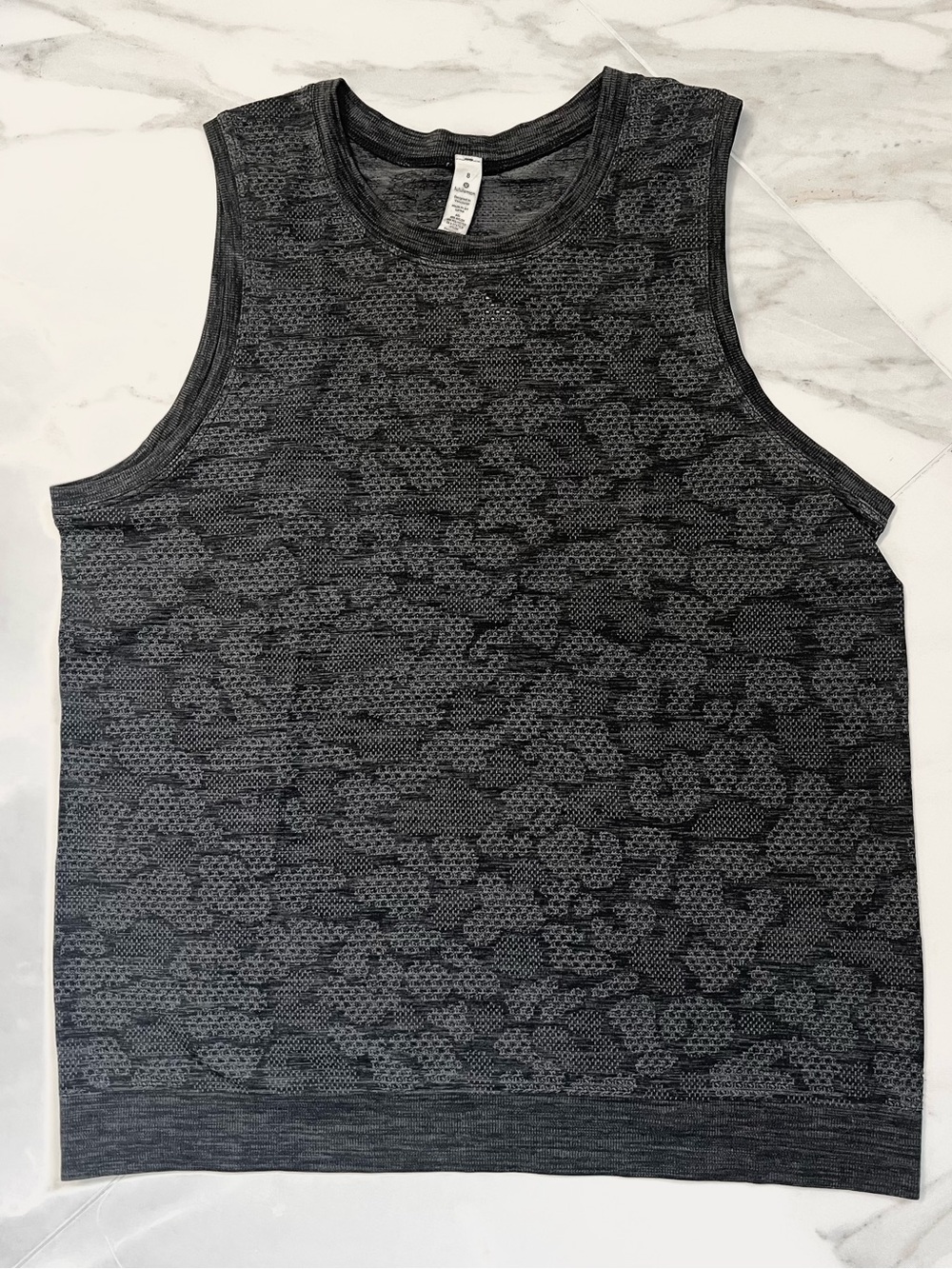 lululemon Breeze by Muscle Tank in Grey & Black